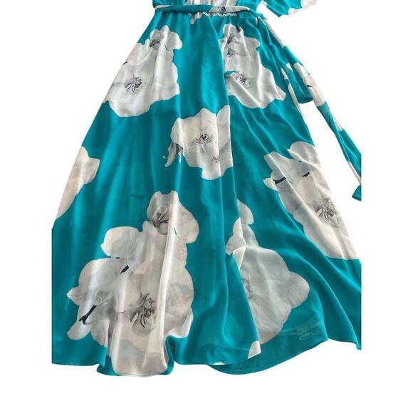 CALVIN KLEIN Chiffon maxi dress size M - Picture 4 of 10